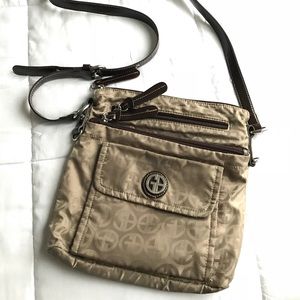 💥 GIANI BERNINI TAN CROSSBODY PURSE 💥